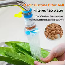 360° rotatable telescopic splash-proof tap